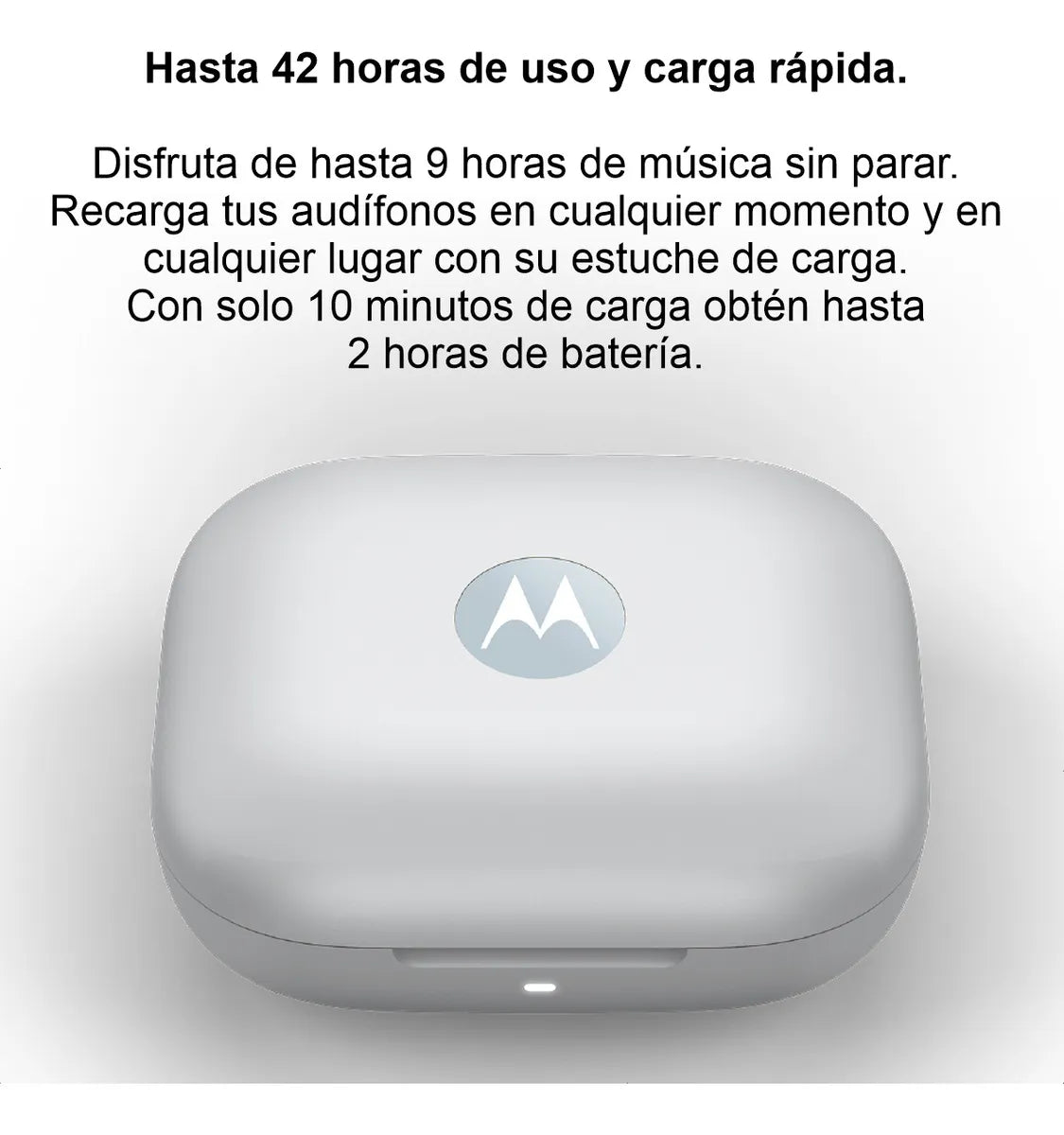 Auriculares Motorola Moto Buds Bluetooth 5.3 Celeste Ilusion