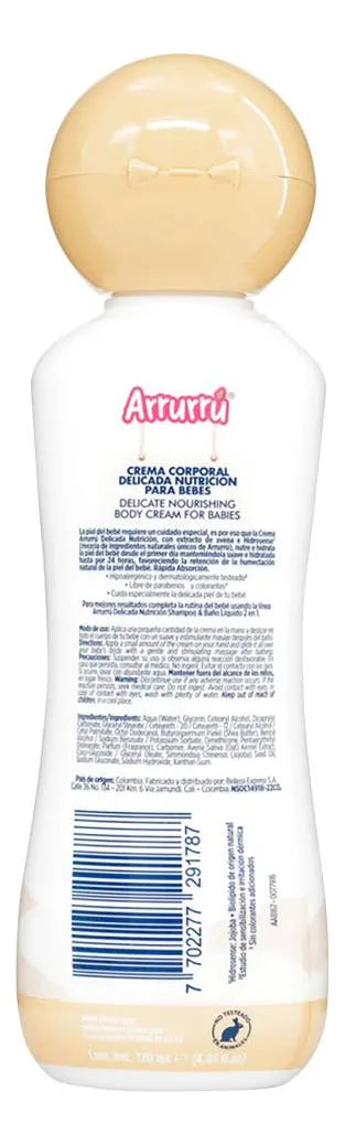 Crema Arrurru Avena Humec 120ml