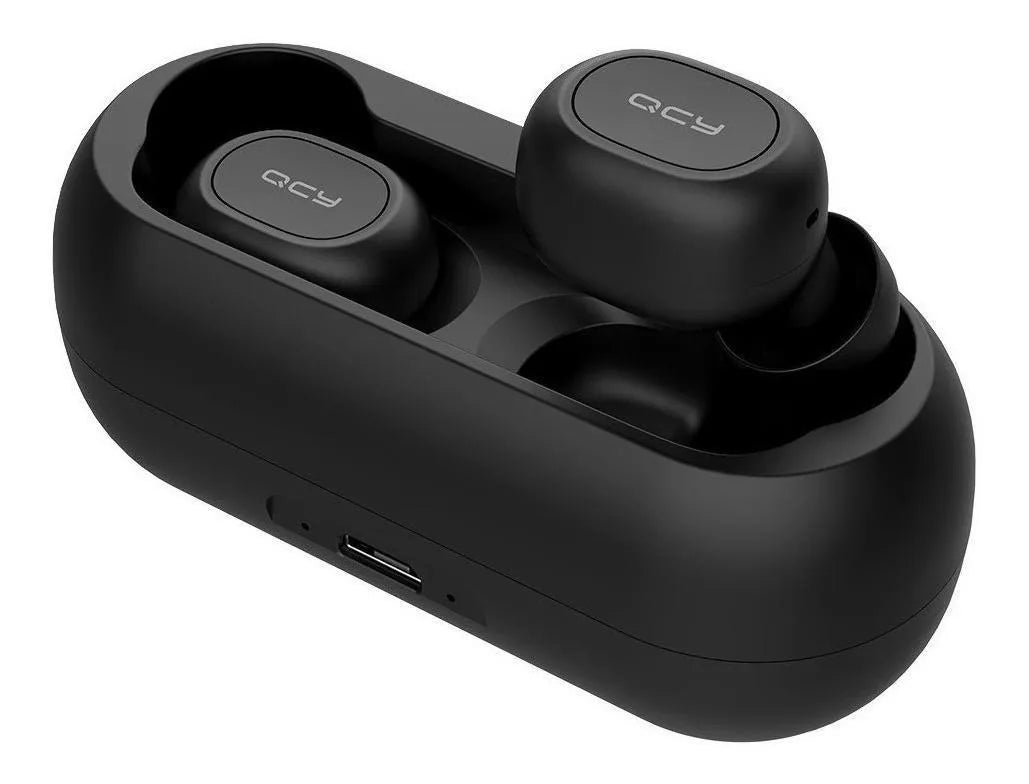 Audífonos In Ear Inalámbricos QCY T1C Auriculares Bluetooth 5.1 con Manos Libres 20 Horas Sonido Personalizado via App Diseño Ultraportátil Color Negro