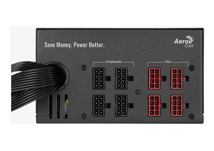 Fuente De Poder Aerocool Kcas Plus Gm 1000w 80 Plus Gold Negro