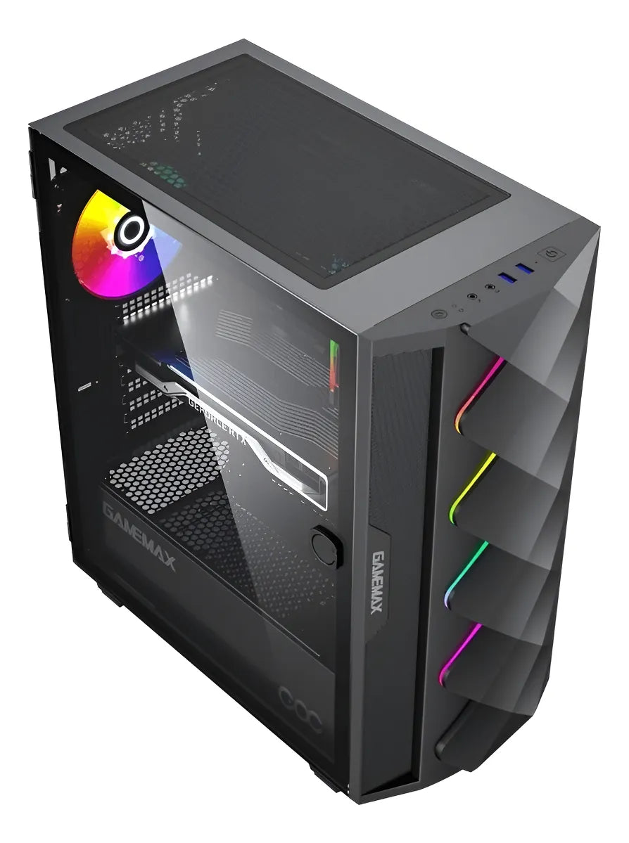 Chasis Gamer Diamond Coc Gamemax Negro