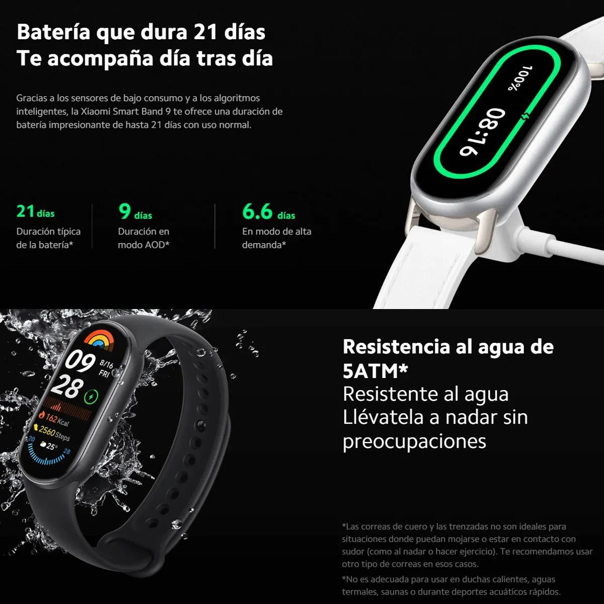 Combo Xiaomi: Smartwatch Smart Band 9 + Buds 6 Active Blanco Sport