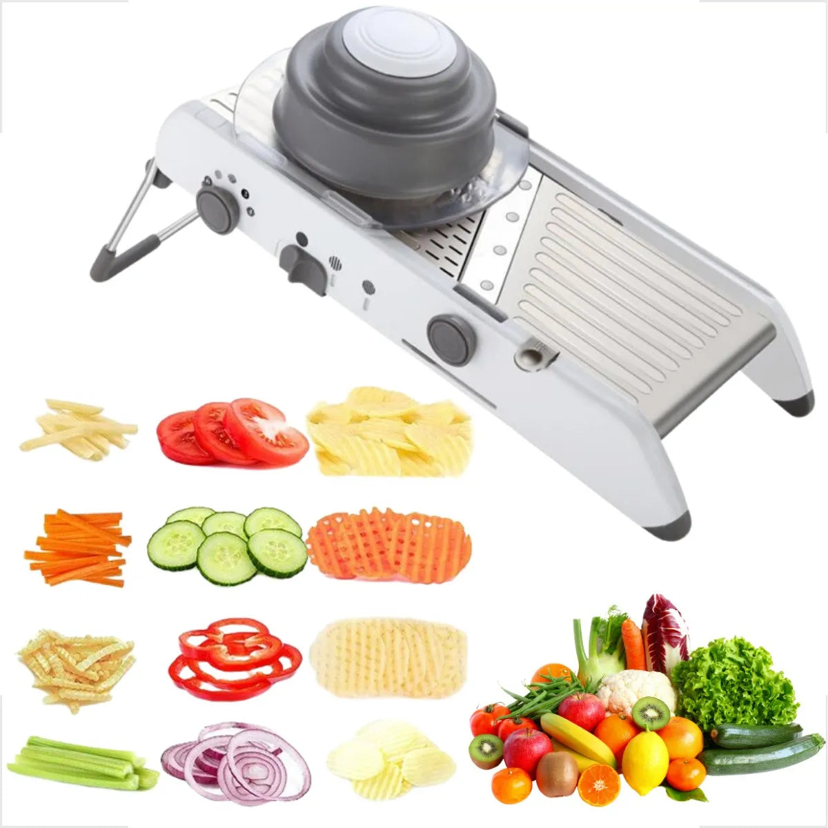 Picadora De Verduras Iboa Mandoline 18 En 1 Acero Inoxidable