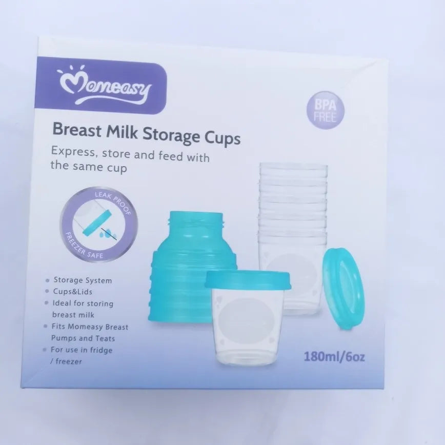 6 Frascos Para Almacenar Leche Materna Momeasy 180 Ml/ 6 Onz