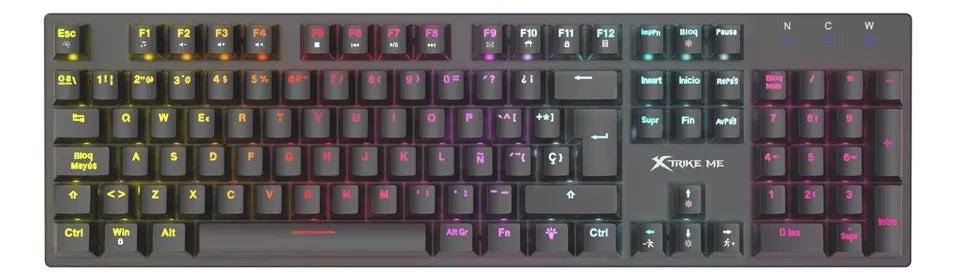 Teclado Gamer Mecanico Retroiluminado Usb Xtrike Me Gk-988