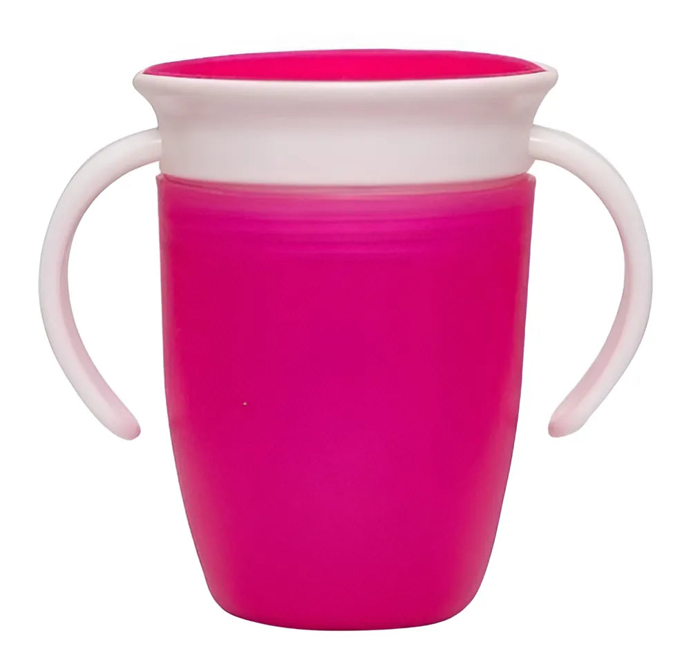 Vaso Entrenador Antiderrame 360 Para Bebé Rosa