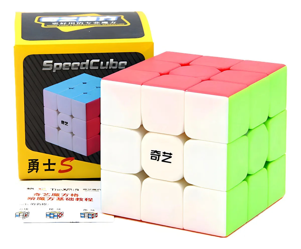 Pack X2 Rubik 2x2-3x3 Qiyi Stickerless Speed Cube