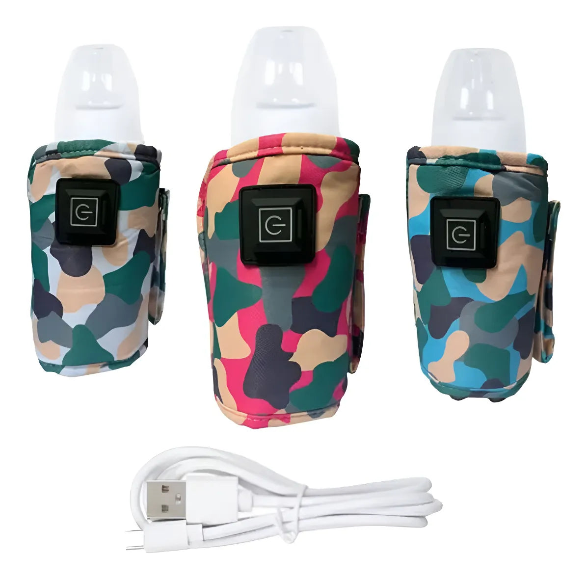 Calentador De Teteros Biberones Funda Portátil Usb Viajero Multicolor
