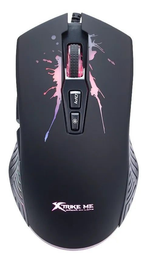 Combo Gamer 4en1 Xtrike Me Teclado Mouse Audifono Pad Rgb Color del teclado Negro