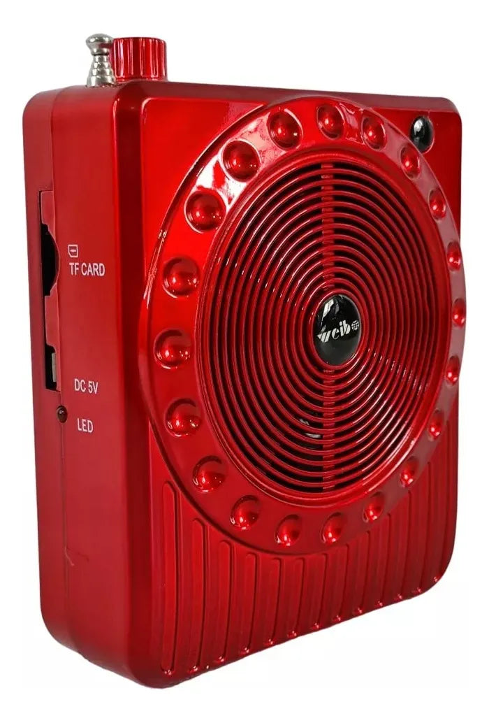 Parlante Portátil Micrófono Amplificador Bluetooth Radio Sd