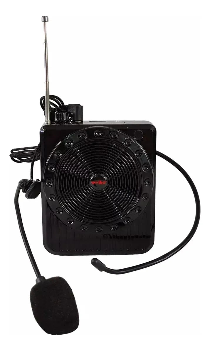 Parlante Portátil Micrófono Amplificador Bluetooth Radio Sd