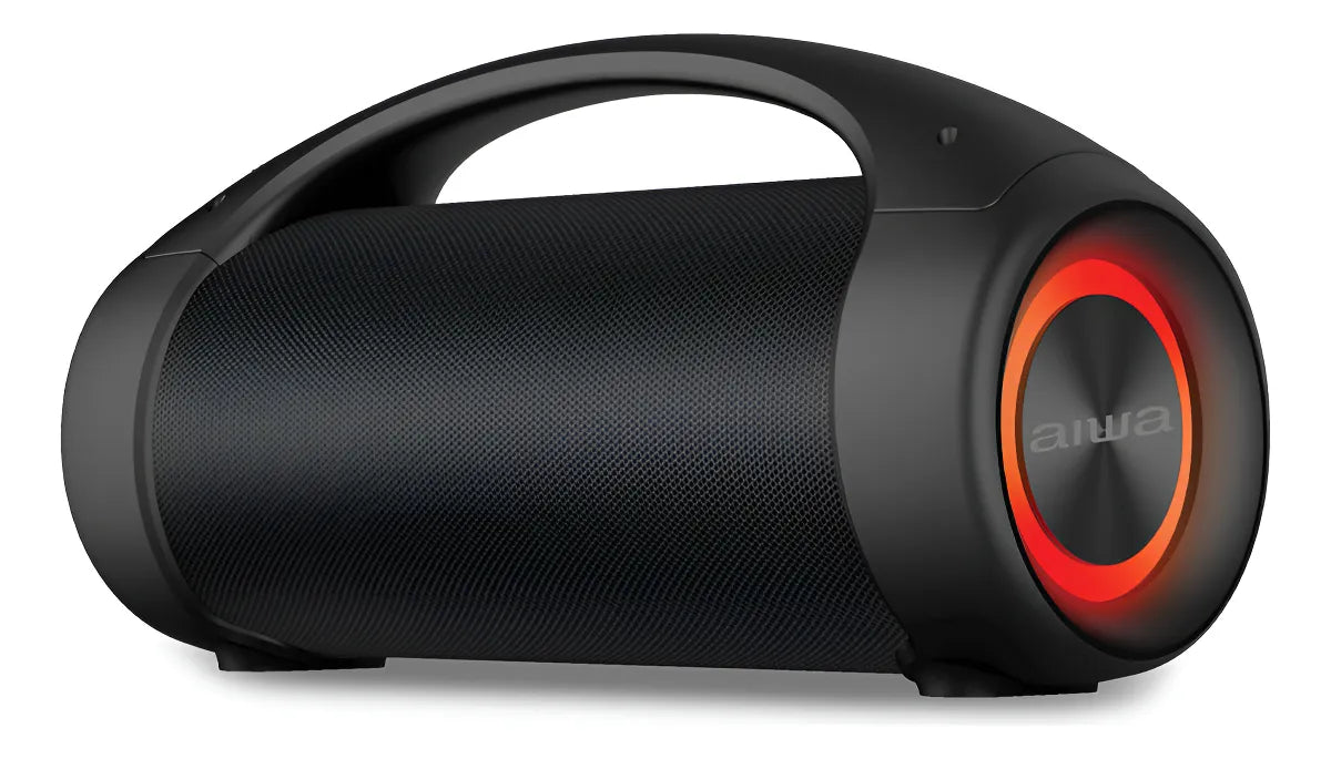 Parlante AIWA Bluetooth Portatil AWS600BT 50W RMS Boombox Color Negro