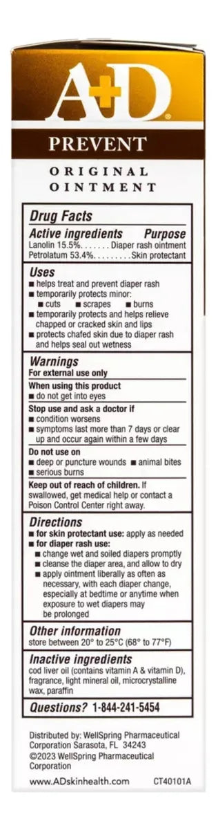 Crema A+d Antipañalitis 4oz