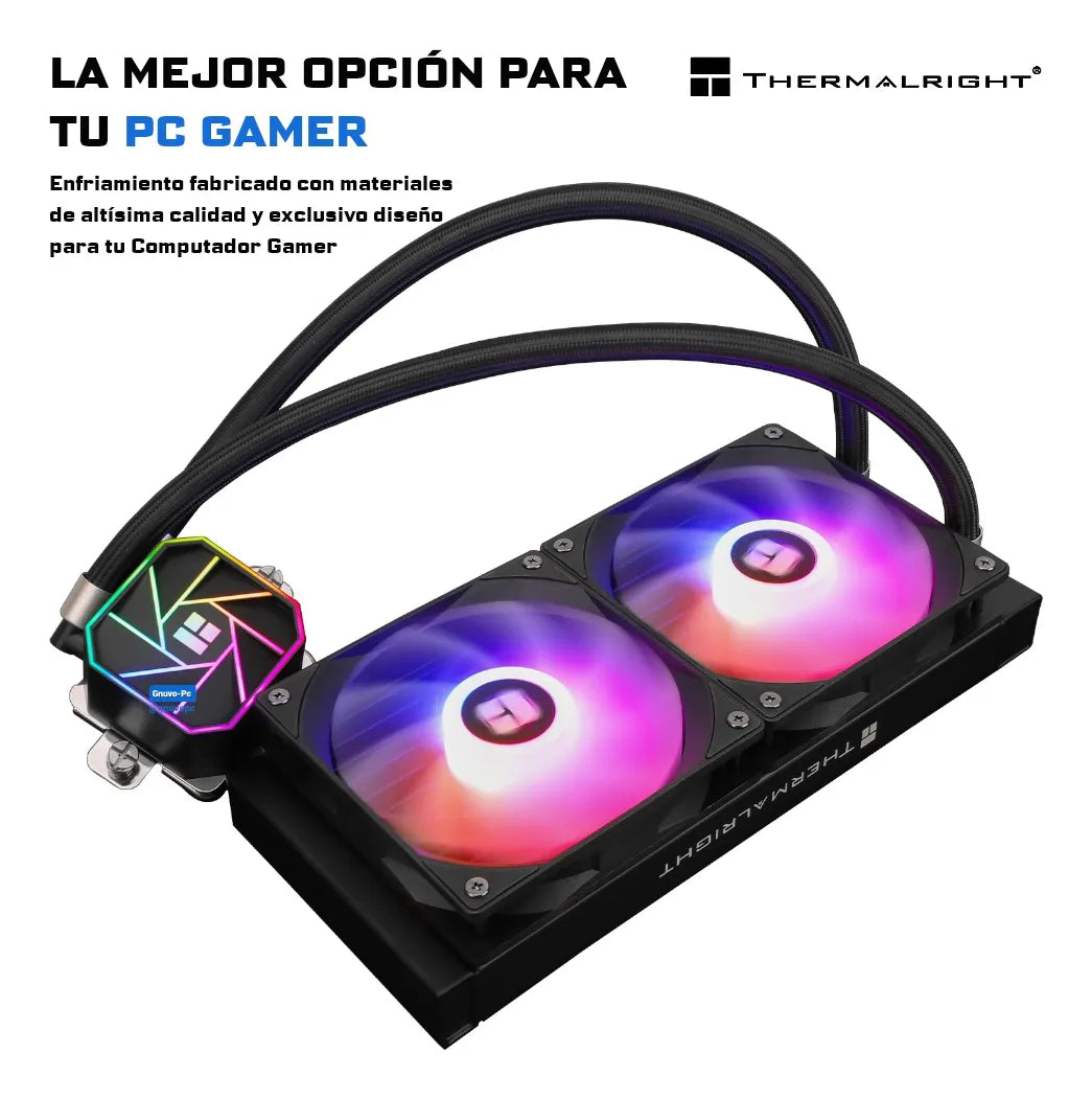 Enfriamiento Liquido Ta Pc Cpu 240mm Argb Lga 1700 Am5 Am4 Negro