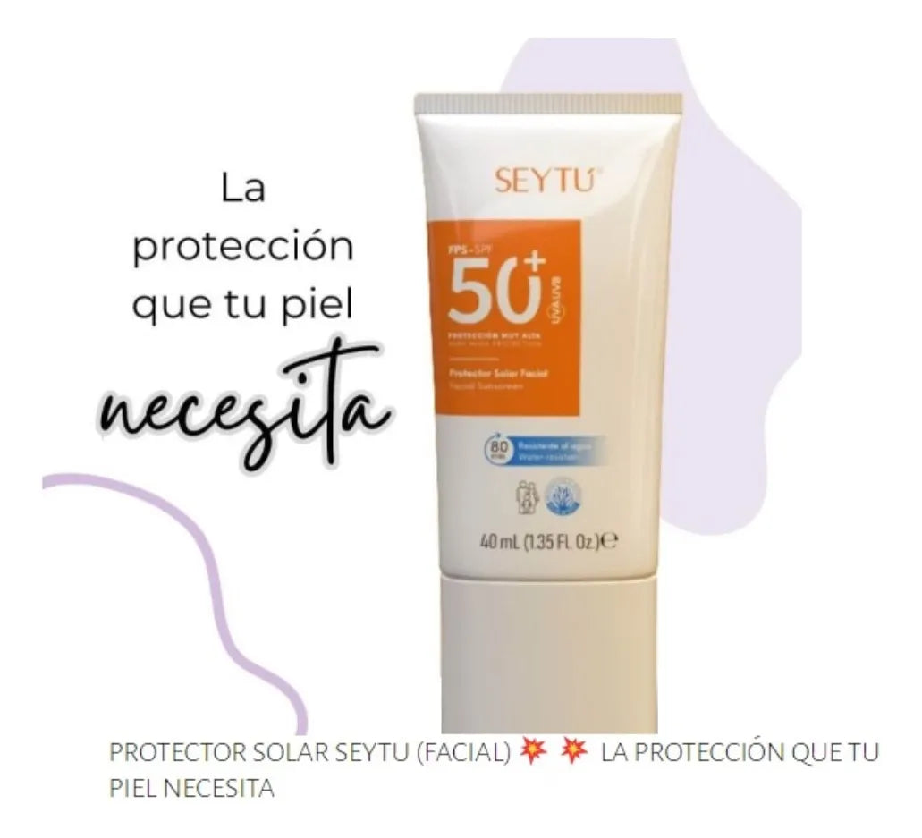 Protector Solar Facial Seytú Fps 50 Invisible Crema
