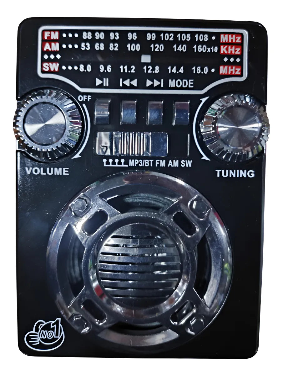 Radio 3 Bandas Amfmsw Parlante Portátil Altavoz Audio Sonido Diseño 1