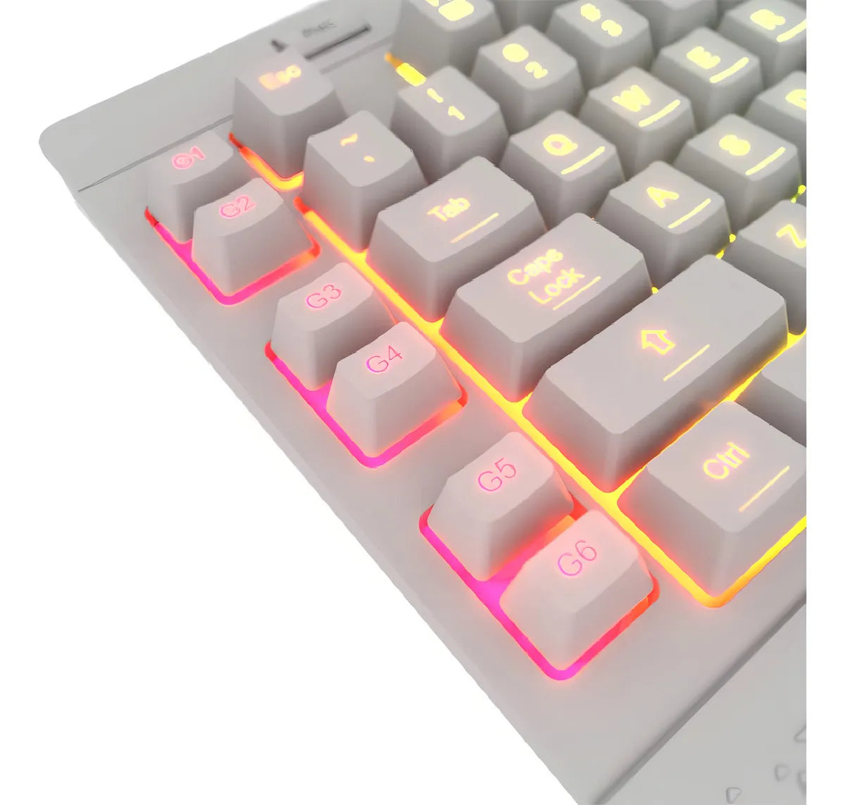 Teclado Redragon Shiva White K512w-rgb-1-sp Español