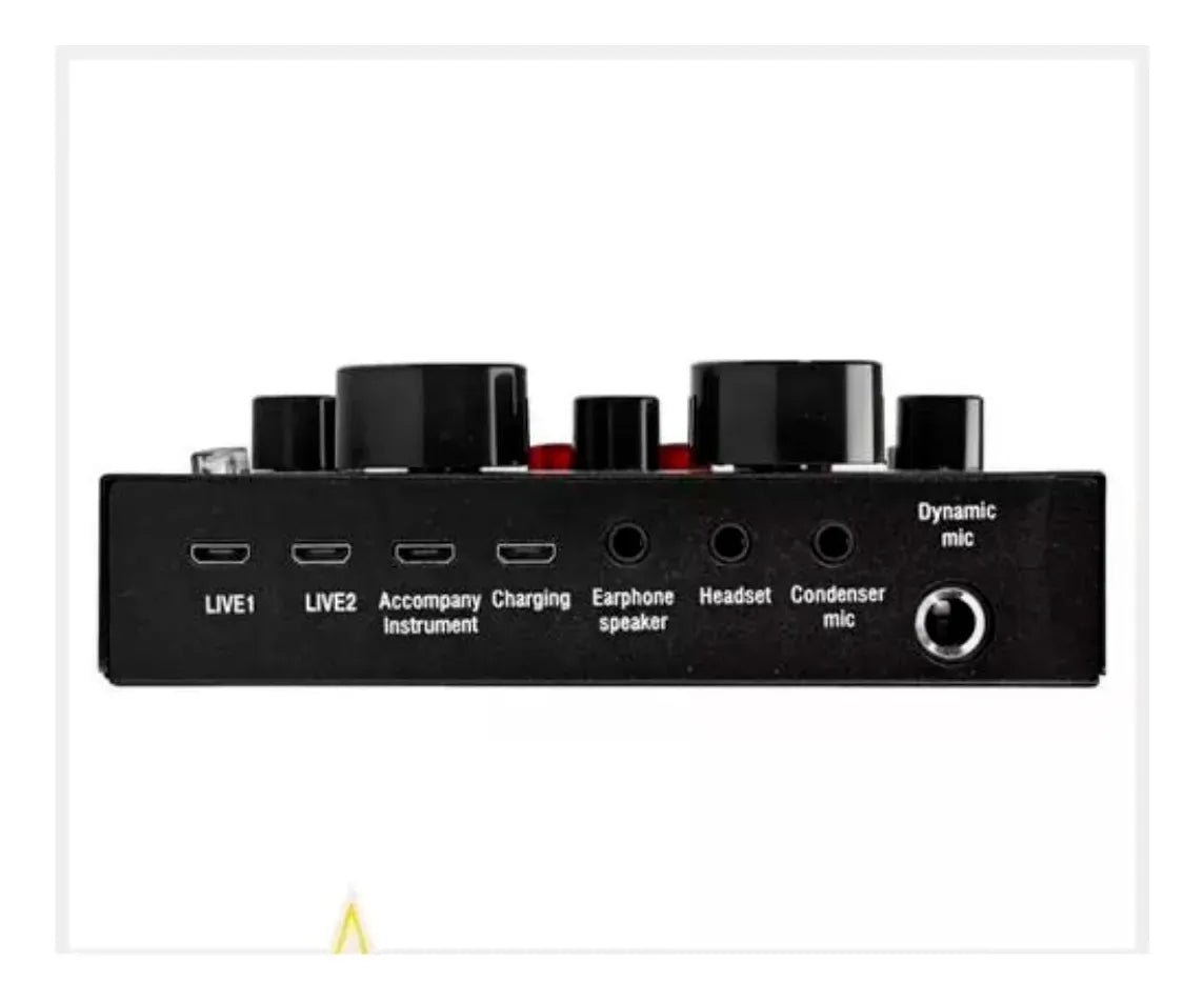 Kit Micrófono Profesional De Condensador + Tarjeta Sonido V8 Aleatorio