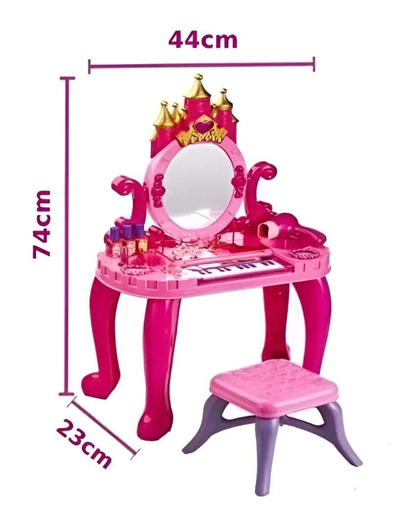 Tocador Infantil Tutotoys Rosa Con Luces Sonidos Piano Secador 661-36