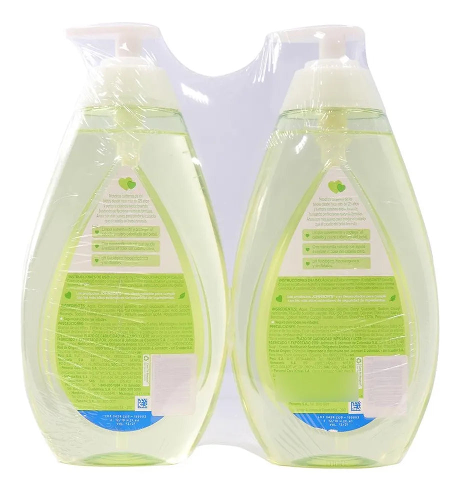 Jhonson´s Manzanilla Shampoo 2 Unidades/750 Ml
