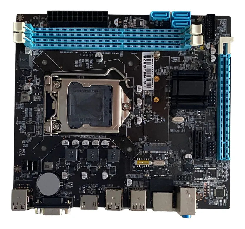 Board H61 Socket 1155 6 Usb Hdmi Puerto Nvm Nueva Negro