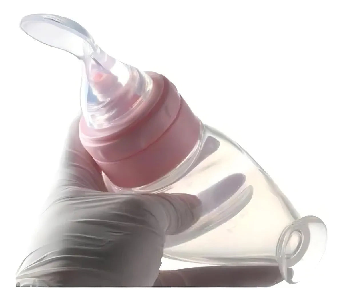 Cuchara Biberon Para Papilla Alimentador De Bebe En Silicona Color Colores Normal