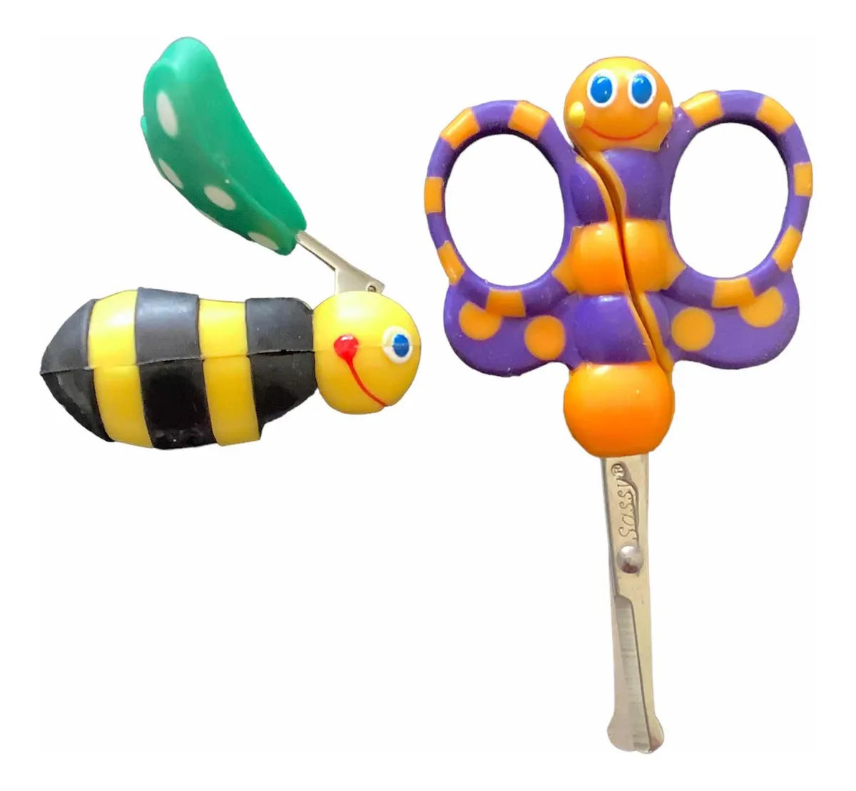 Cortauñas Abejita Y Tijeritas Mariposita Bebe Y Niños Set Amarillo Y Negro