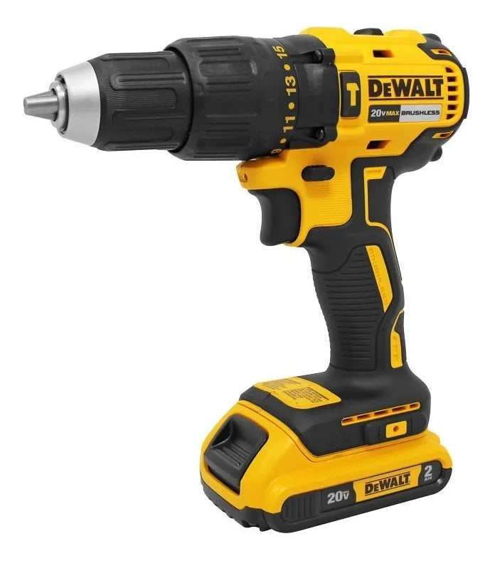 Taladro Inalambrico Percutor 1/2 Dewalt Dcd7781d2-b3 Color Amarillo 20v