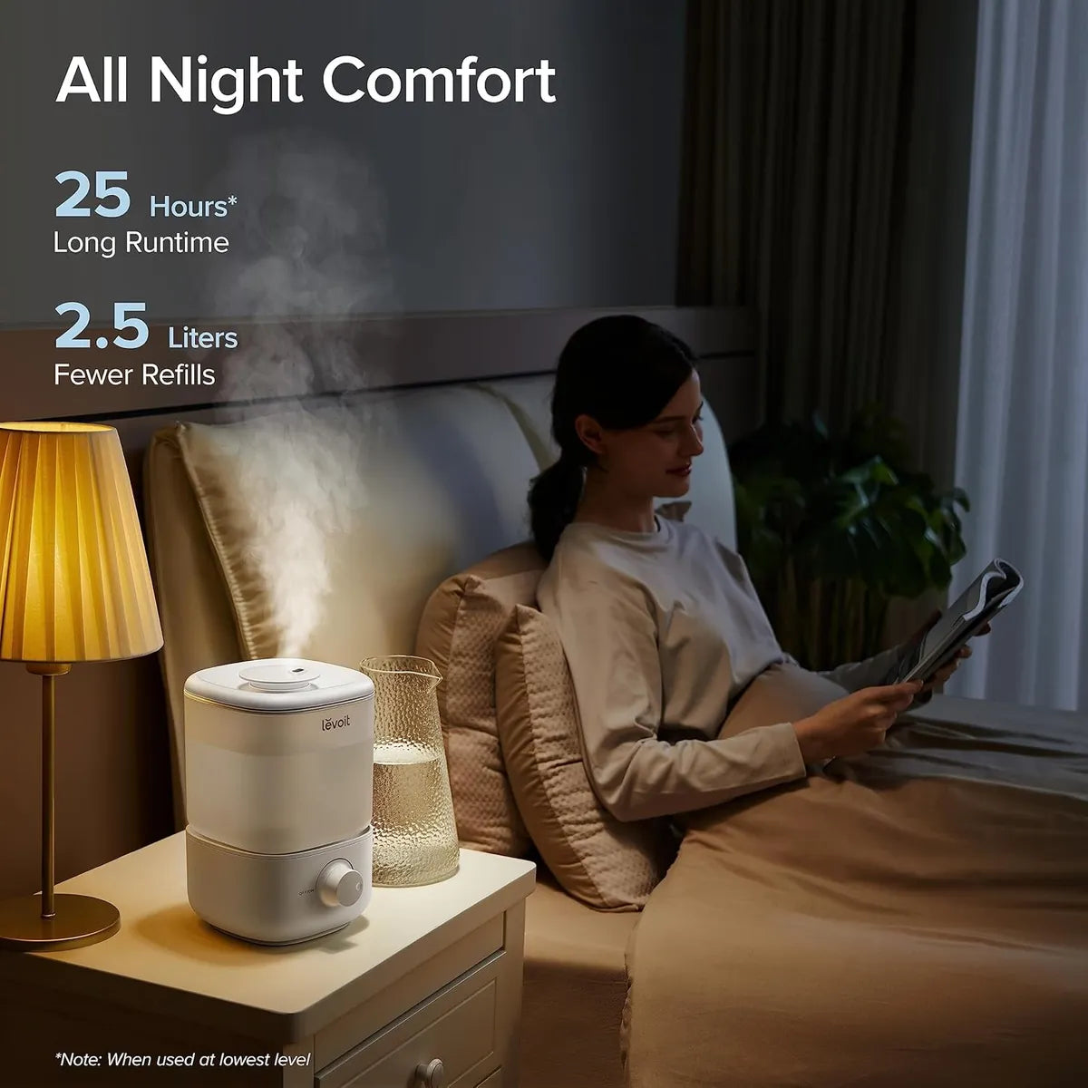 Humidificador Levoit Ultra Silencioso De 2.5l