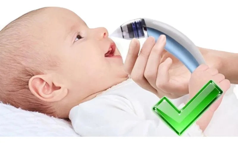 Aspirador Limpiador Nasal Succionador Electrico Limpiador Color Azul