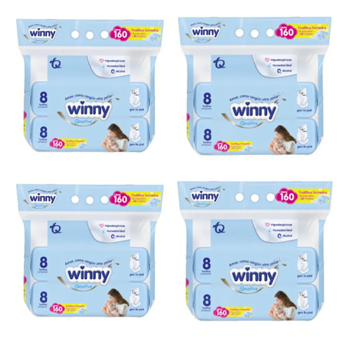 Pañitos Winny Sensitive X640