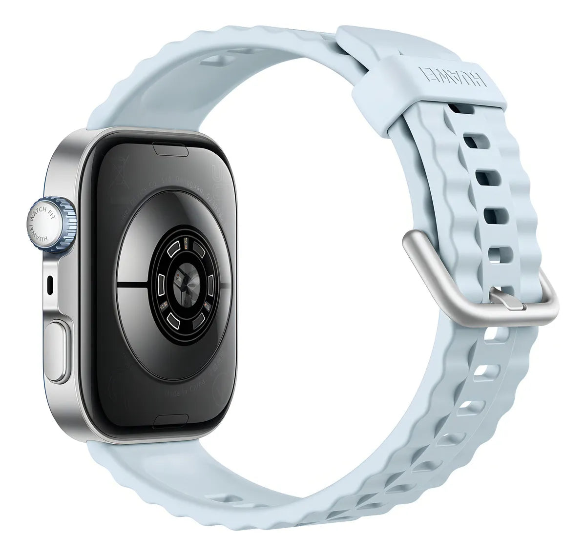Smartwatch Huawei Watch Fit 4 Pro Azul Caja Gris Malla Azul claro Bisel Negro Diseño de la malla Fluoroelastómero