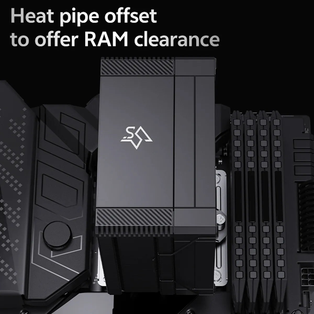 Cooler Disipador Para Intel - Amd Ventilador 120mm Snowman Negro