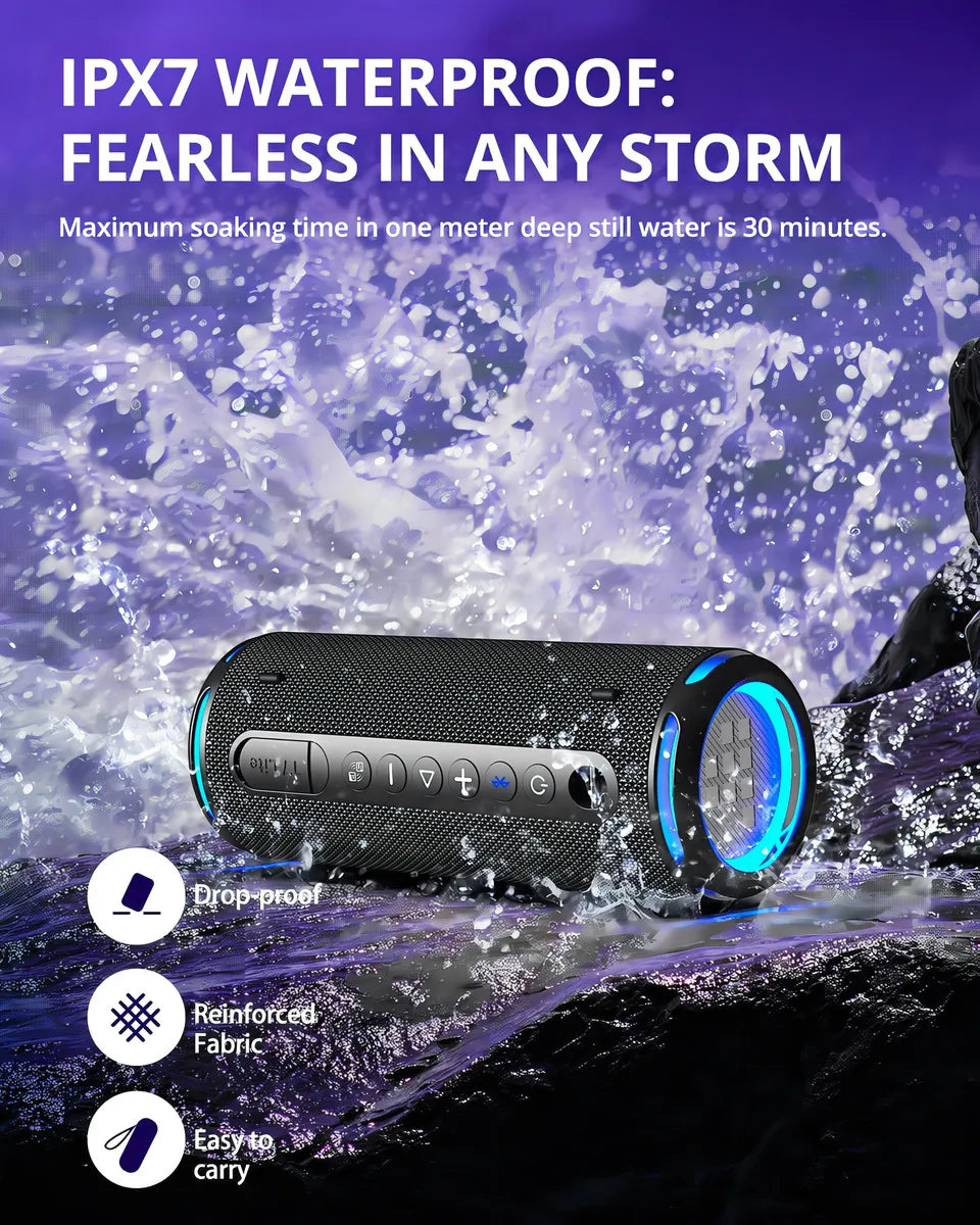 Tronsmart T7 Lite - Altavoz Bluetooth Portátil De 24 W, Grav Color Negro
