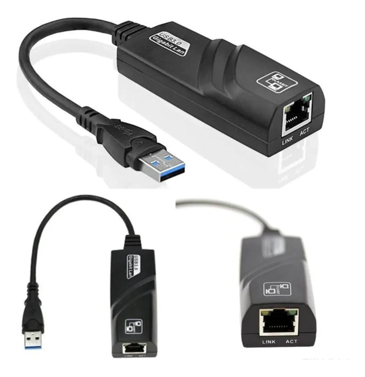 Adaptador ethernet usb 3.0 para rede Rj45 lan Dacar