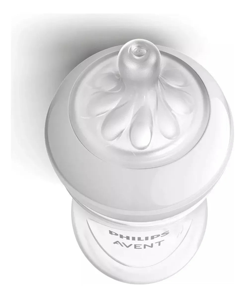 Set Biberones Avent Natural 3.0 Scd837/11 Decorado Mar 4pz Color Traslúcido Response