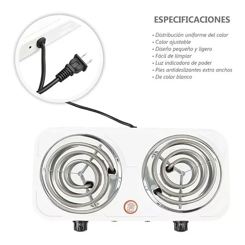 Estufa Eléctrica de 2 Puestos