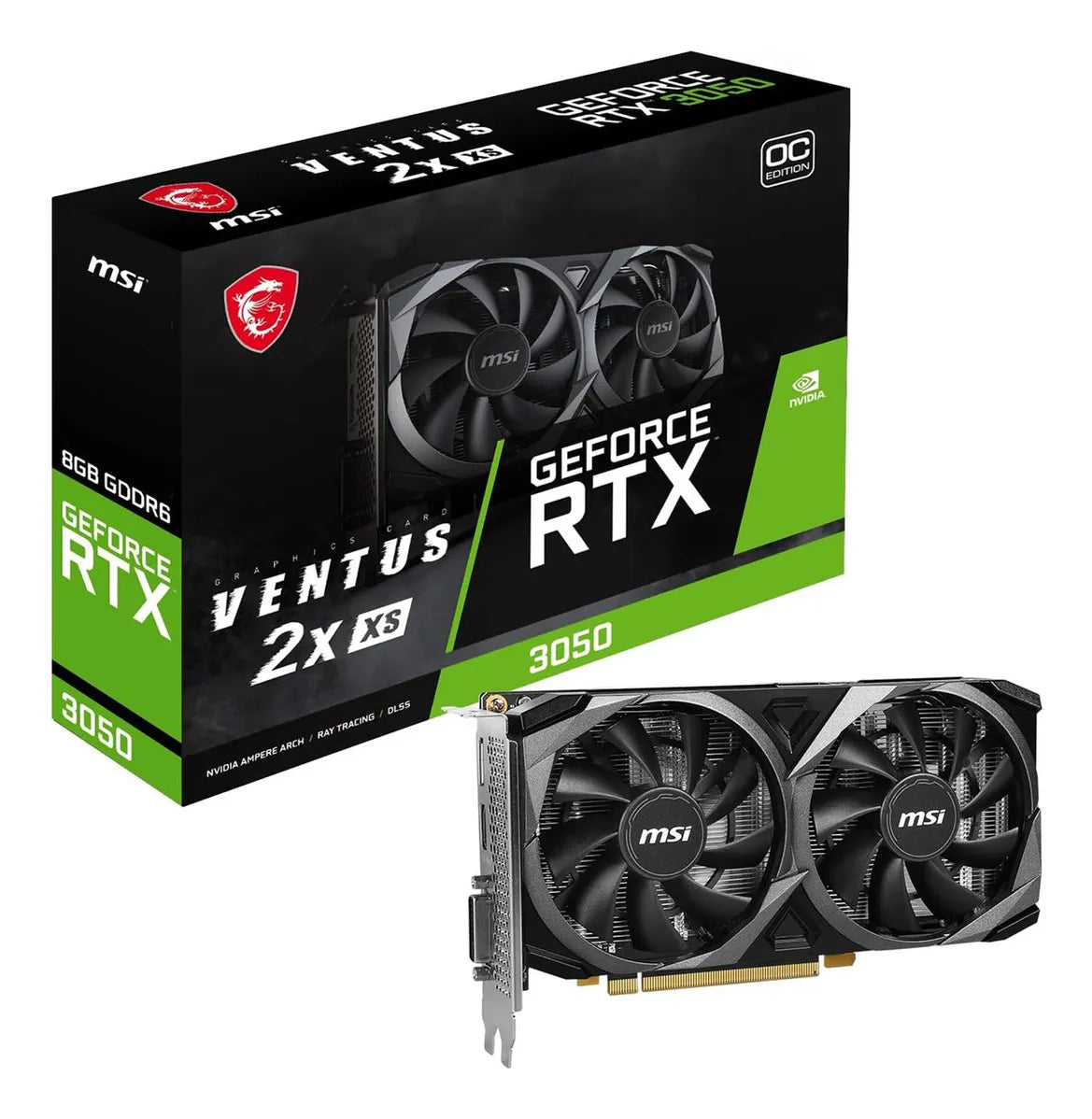 Tarjeta De Vídeo Msi Geforce Rtx 3050 Ventus 2x Oc 8gb