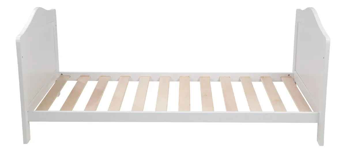 Cuna Cama De Madera Carestino Toledo 140x70 Blanco