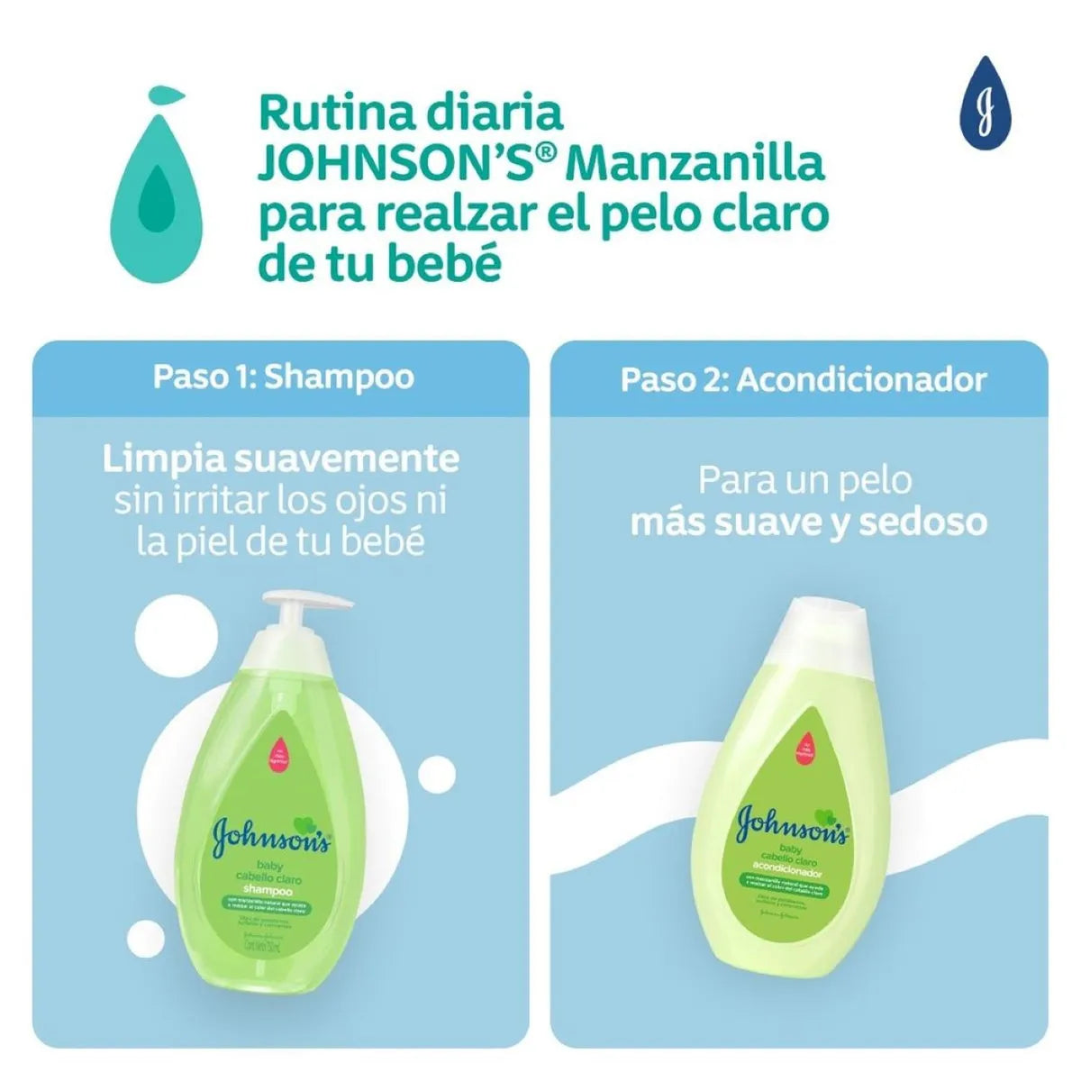 Shampoo Bebé Johnson's Manzanil