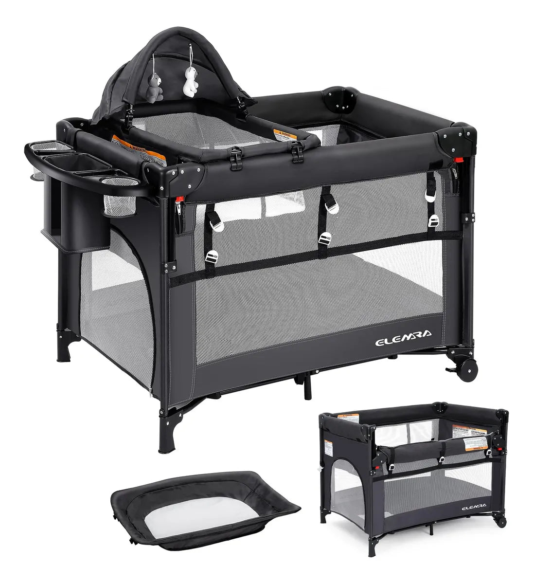 Elemara Moises Ajustable 5 En 1 Para Bebe, Configuracion En