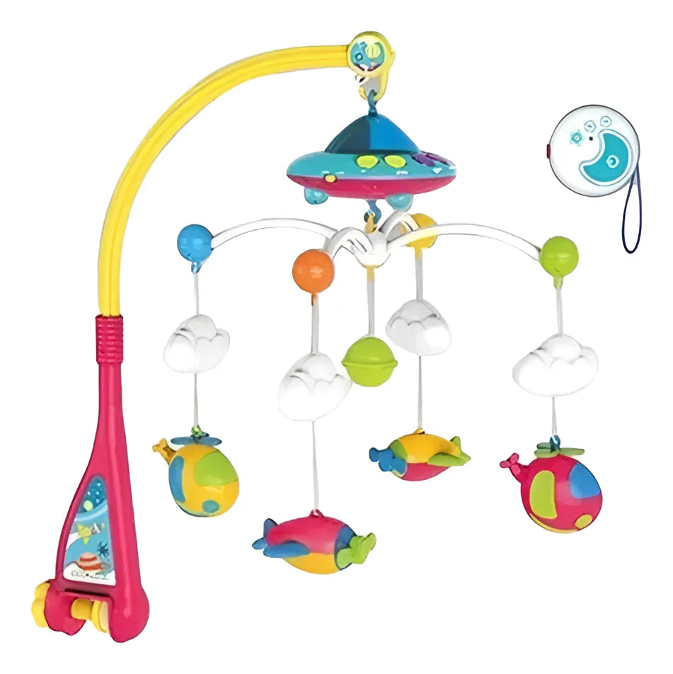 Movil Musical Cuna Para Bebe Proyector Y Control Remoto