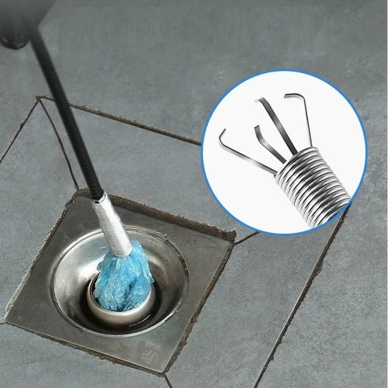 Sonda Pinza Destapar Cañerías 87 Cm Lavamanos Baños Tuberías