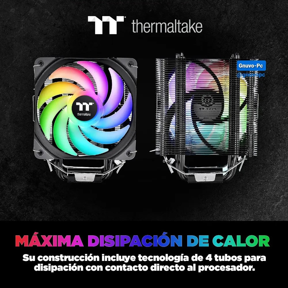 Disipador Aire Pc Fan Cooler Cpu Lga 1700 Am5 1200 Am4 Argb