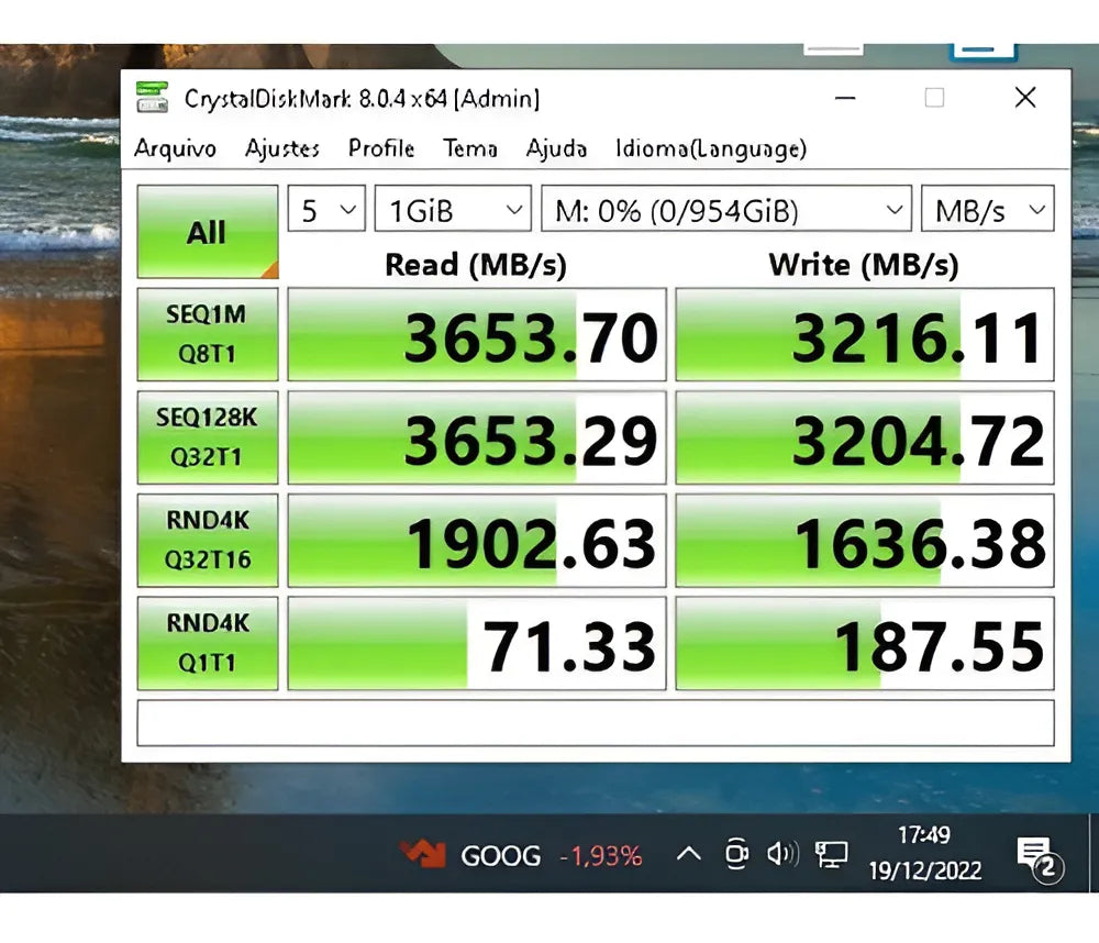 Disco Sólido Ssd Kingspec NX-1TB Nx Series 1tb Pcie 3.0 X4 3400 Mb/s Nvme M.2