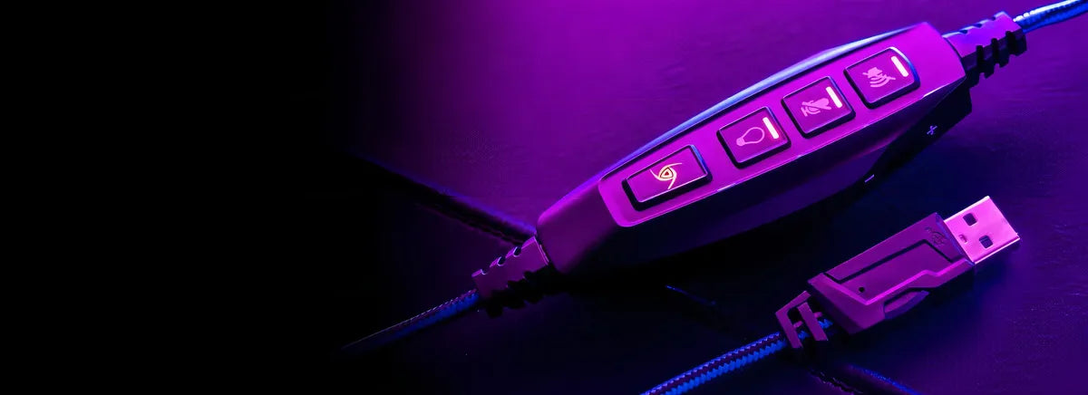 Diadema Gamer Vsg Pentagon Usb Con Microfono Colores Color Verde