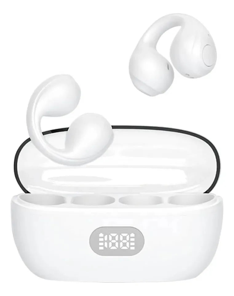 Audifono De Conduccion Osea Con Diseño Earcuff Blanco