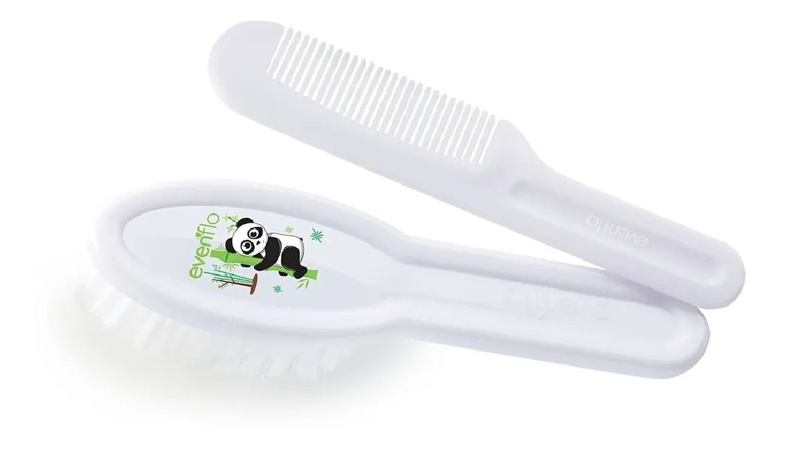Set De Peine Y Cepillo Evenflo 2pcs Blanco