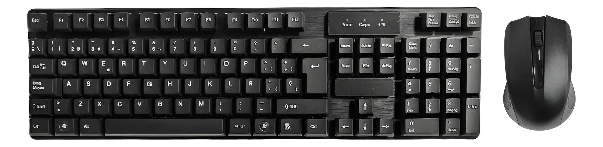Combo Inalámbrico Teclado + Mouse Tj-808 Color Negro