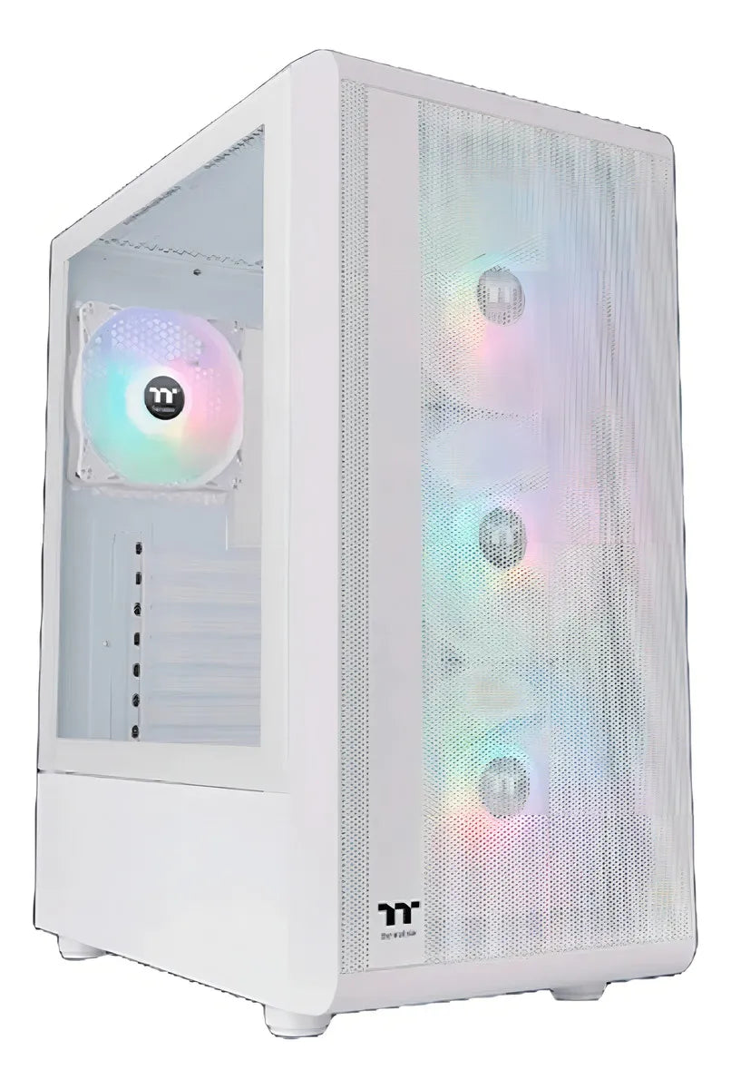 Caja Atx Thermaltake S200 Argb (blanco) + Fuente 650w Bronce Color Blanco